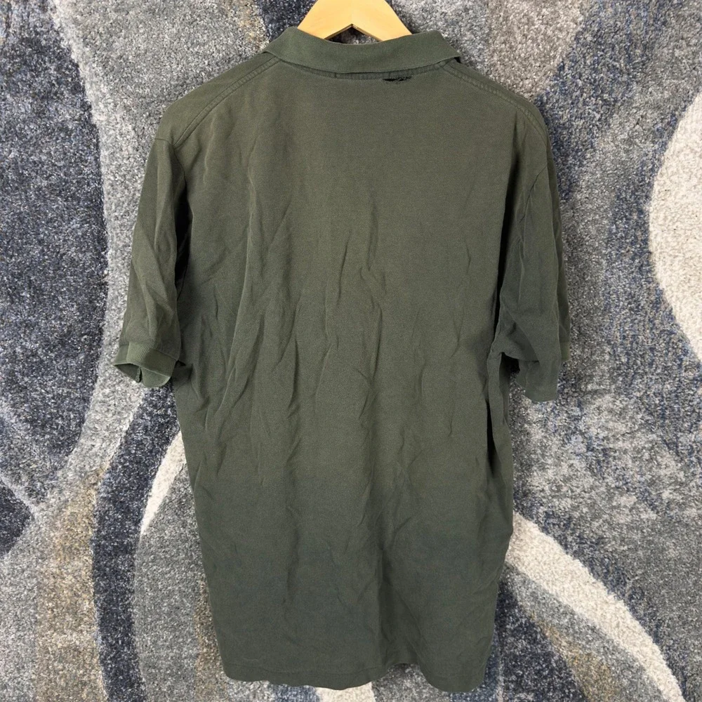Vintage Polo Ralph Lauren Polo Shirt Mens L Green Fair Hole Pique Short‎ Sleeve